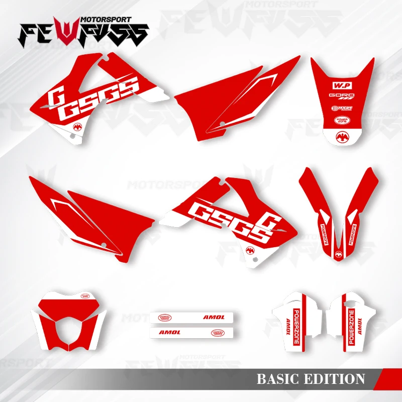 

Fewfuss Graphics Decals Stickers Motorcycle Background Custom For GASGAS 2010 2011 EC MC 006