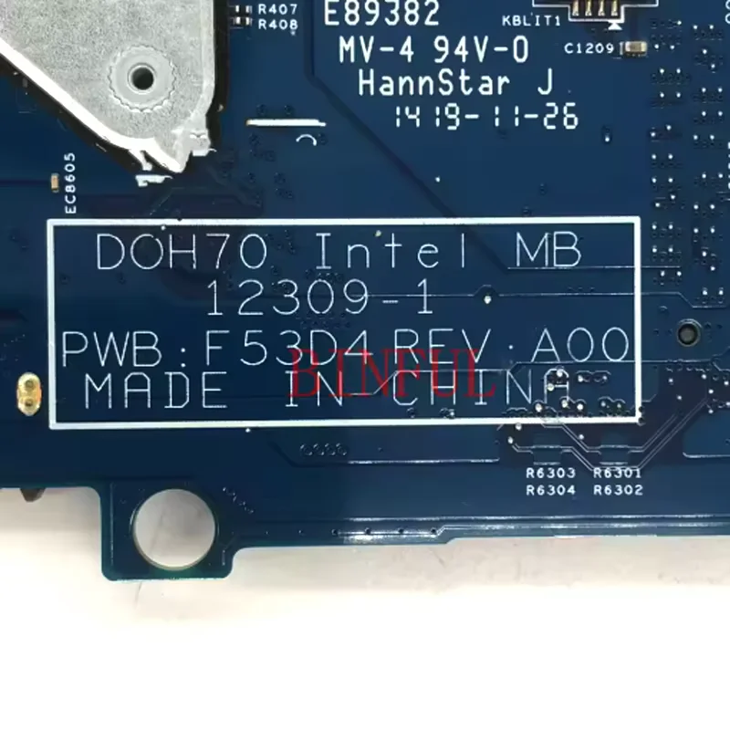 

12309-1 CN-044PTM 044PTM 44PTM For D ELL 17 7000 7737 Laptop Motherboard With SR1EF I5-4210U CPU 100% Full Tested Working Well