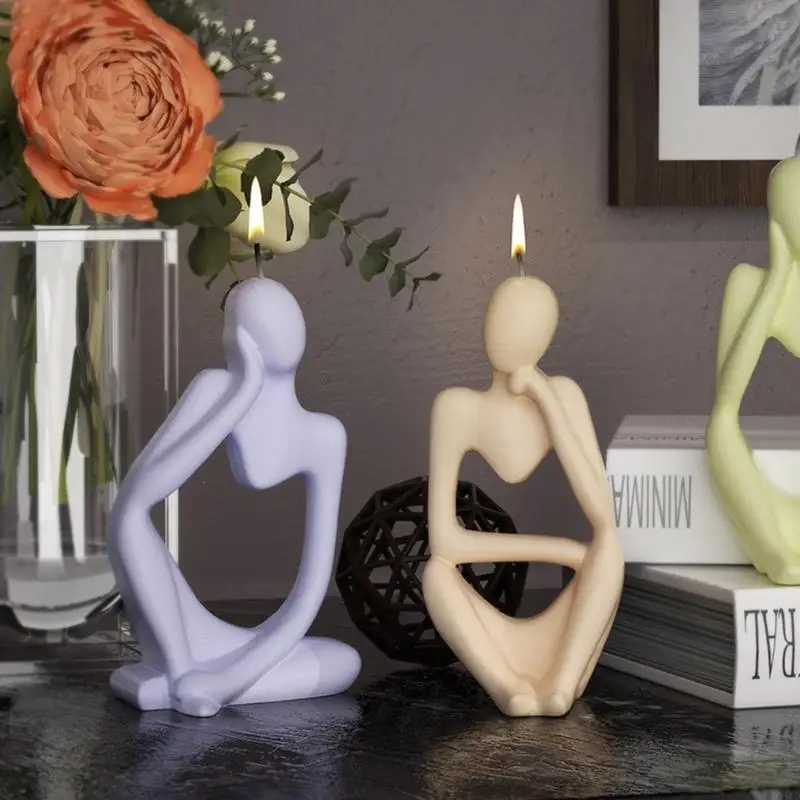 3D Portrait Silicone Mold for Handmade Desktop Decor Gypsum Epoxy Resin Aroma Mould for Home Decoration