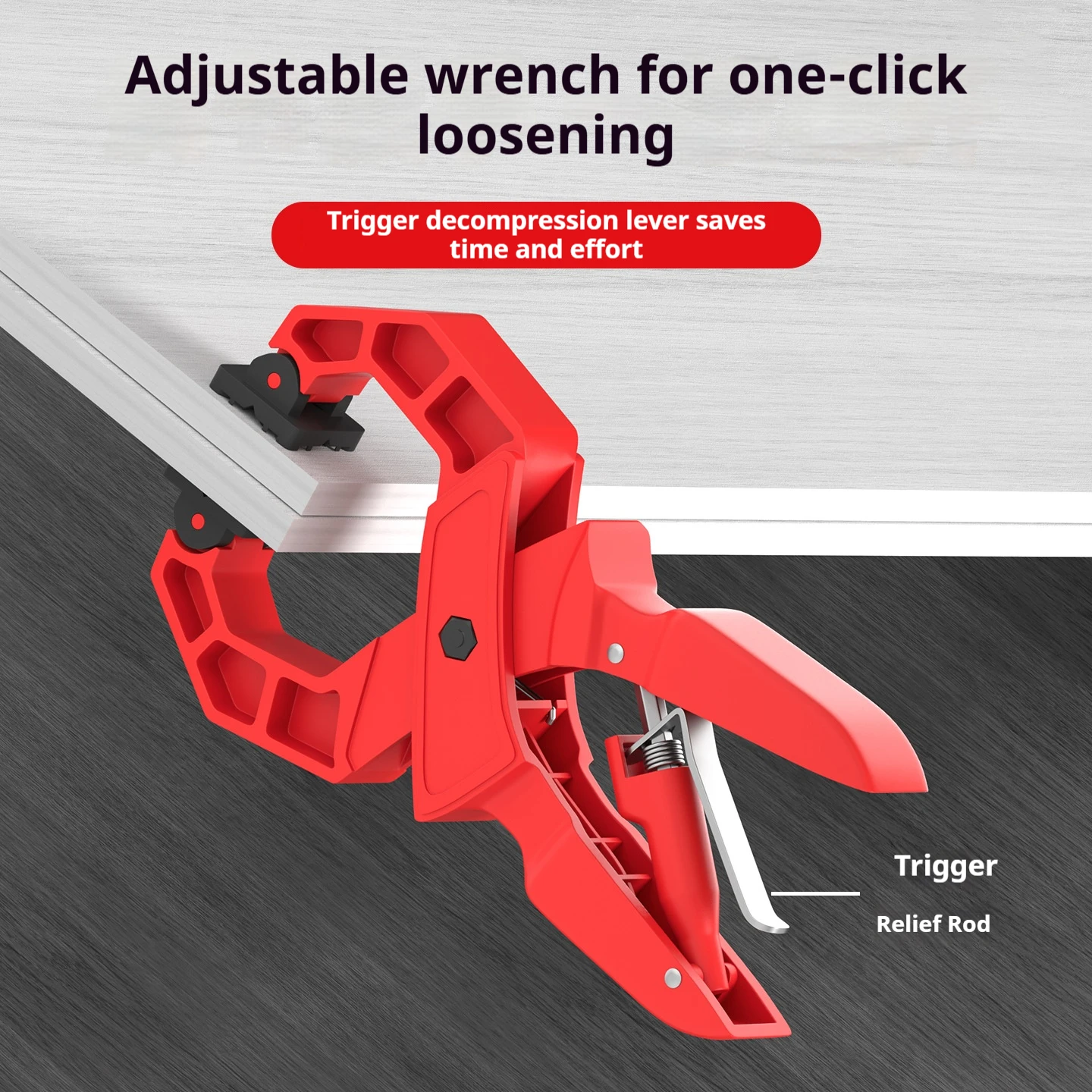 Heavy Duty Clamp Tongs Clip Strong Woodworking Plastic Spring A Type Large Carpenter for Car Cable Ties Fixing Nylon Wood Tool
