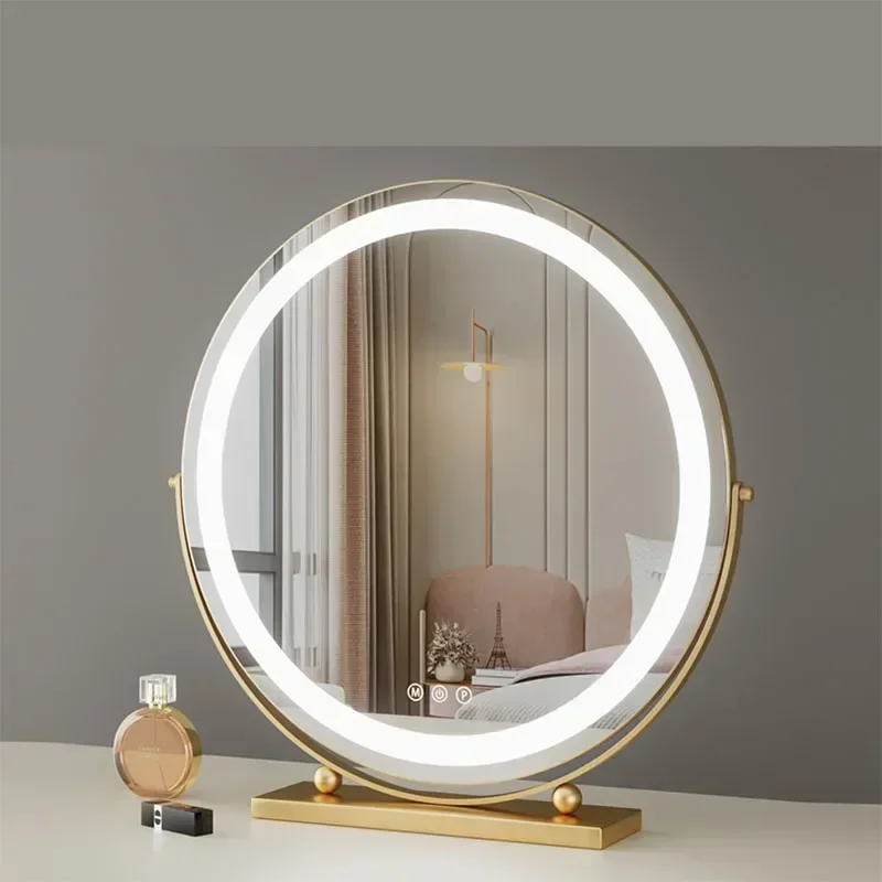 Vintage Nordic Makeup Mirror Nightstand Vanity Macrame Anti Round Funky Frame Led Makeup Mirrors Funky