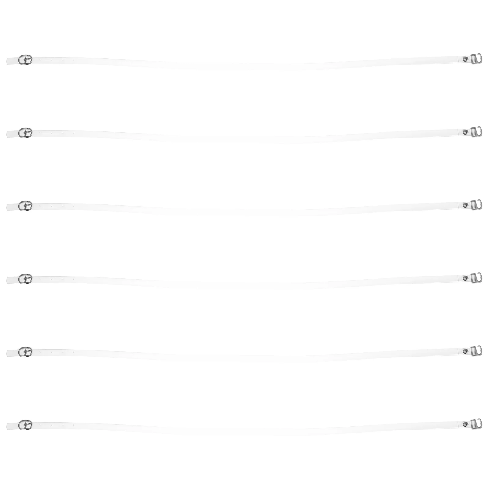 

3Pairs Clear Transparent High Heel Straps Invisible Elastic Anti-Loose Detachable Shoe Bands Replacement for Women