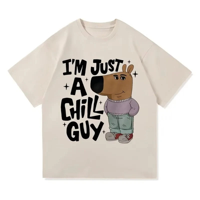 I'm Just A Chill Guy T Shirts Summer Fashion Men/Women Aesthetic Funny Cute Tshirt  Cartoon Vintage  Tee Shirt