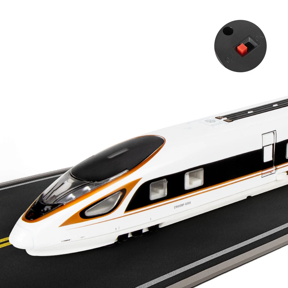 Alloy High-speed Train Model Diecast Metal Rail Electric High-speed Train Metro Vehicles Car Model Sound and Light Kids Toy Gift