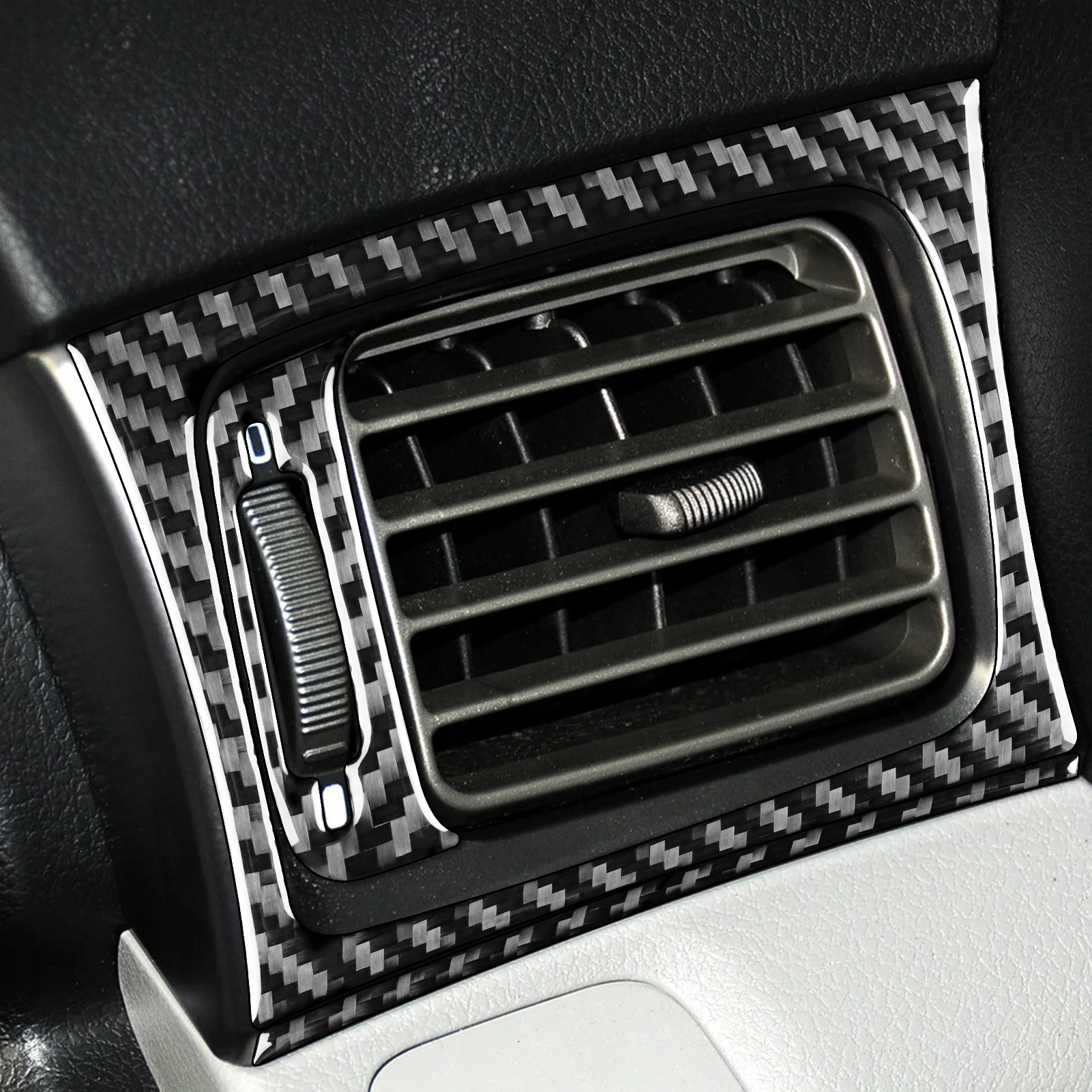 Real Carbon Fiber For Subaru Impreza 2009-2011 Car Dashboard air vents Frame Trim Customizable Stickers Interior Accessories