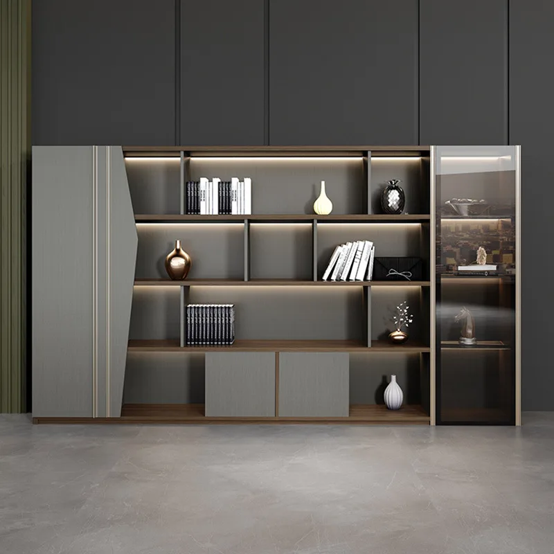 File cabinet wooden boss bookcase board file storage cabinet office background document furniture