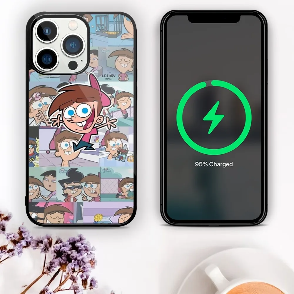 Cartoon the F-Fairly oddparents Phone Case For Magnetic Attraction iPhone 11 12 13 14 15 Mini Pro XS Max X S Plus XR Shell