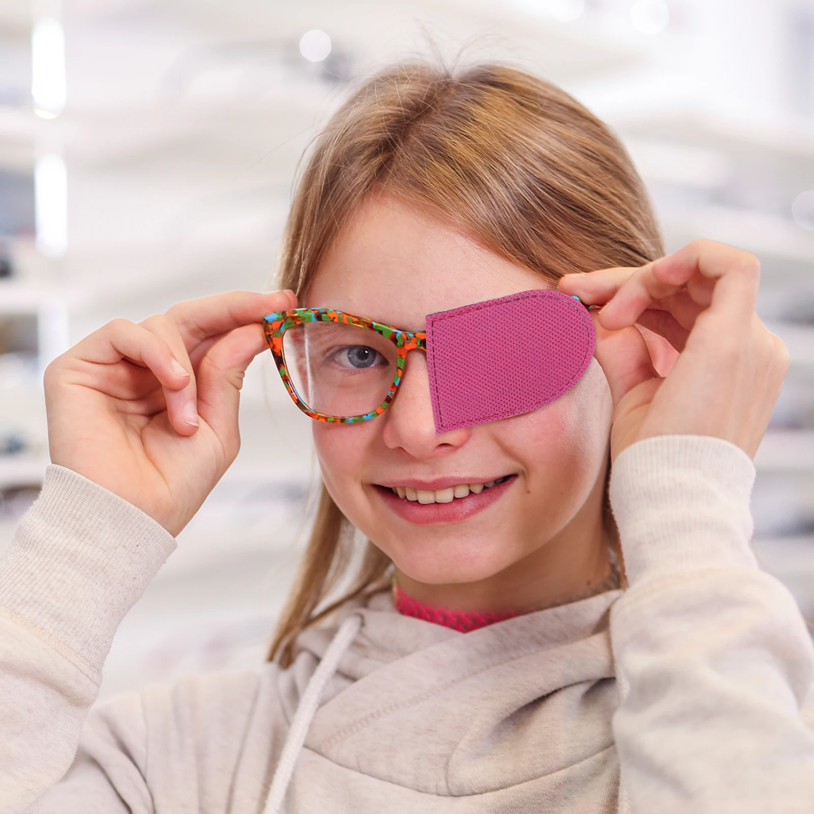 

3 Pairs Amblyopia Eye Patches Kids Glasses Eyeshades Skin Friendly Breathable Comfortable Medical Supplies Children Masks Lazy