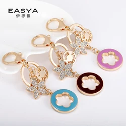 Easya-クローバー-女性用キーホルダー,バックパックアクセサリー,高級ジュエリー,卸売,新しいファッション,2024