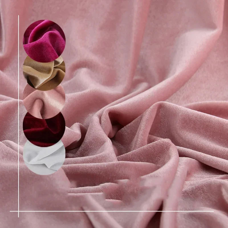 

Бархатная золотая бархатная ткань, чистый блеск, красочная драпировка, Tang Xing, свадебное платье, занавеска, ткань для платья, ручная работа, шитье своими руками