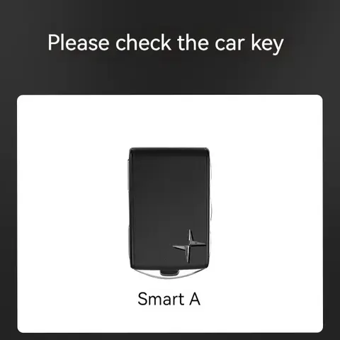 Car Smart Remote Key Case Full Leather Cover Protection Holder Shell For Volvo Polestar 2 Polestar 3 2023 2024 Keyless Keychain