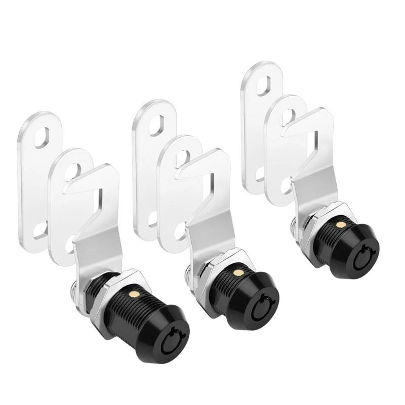 652F 2pcs Cabinet Security Locks Tubulars Keyed Alike Cams Locks set for Tool & Storage