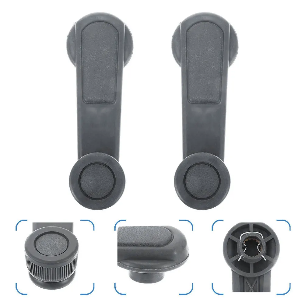 

2Pcs Car Window Handle Crank Replacement Universal Vehicle Window Riser Handle for Smooth Operation Comfortable Driving