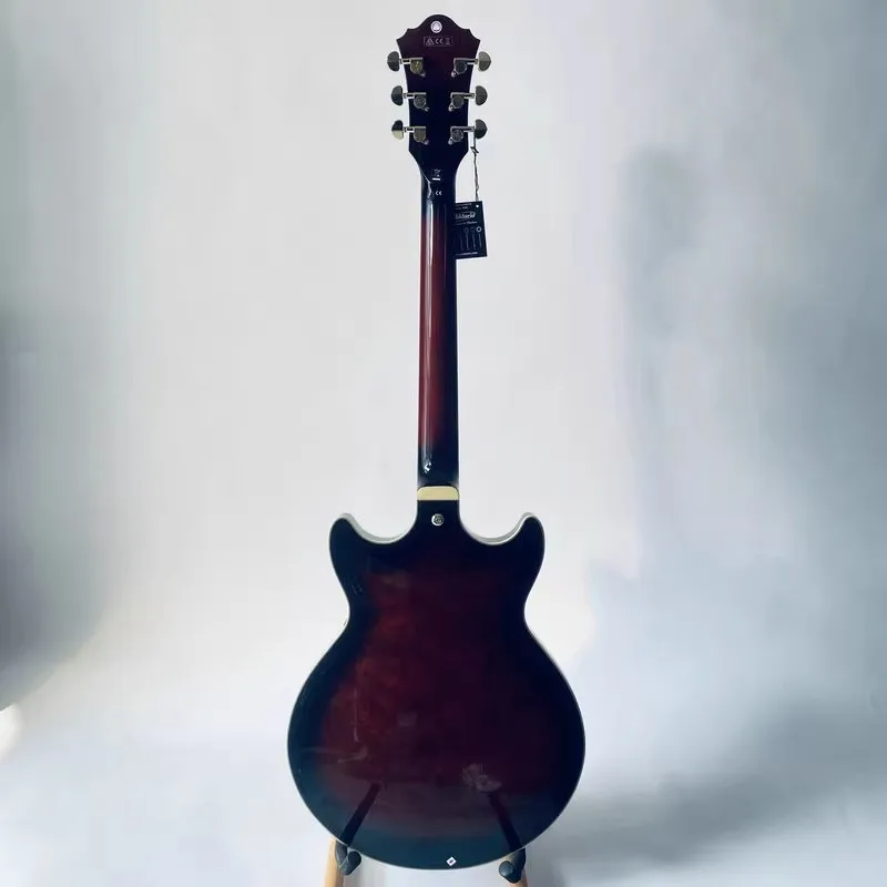 Genuine&Original IBANEZ AM153 Semi Hollowbody Jazz Guitar Red Quilted Body Handmade Frets Ibanez Guitar Stock Items