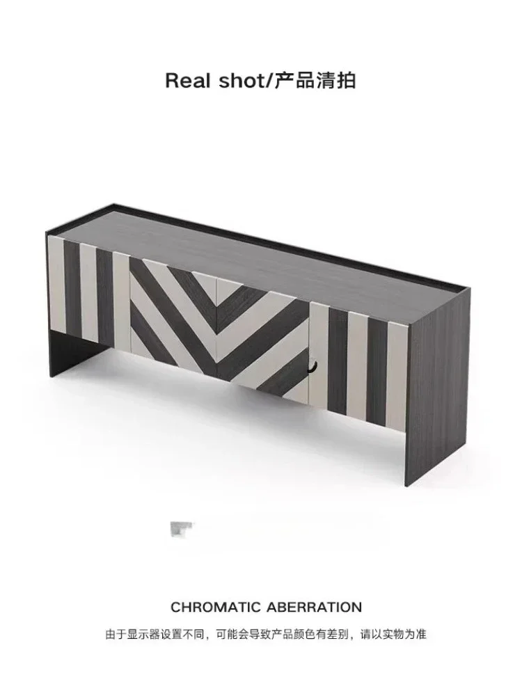 Design Striped Zebra Meal Side Cabinet Entry Door Entry Entrance Cabinet Living Room Sofa Side Cabinet