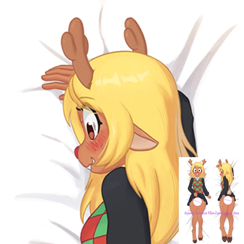 

Anime Pillow Cover Dakimakura Noelle 2 Side Printed Hugging Body Pillowcase Cushion Cover Bedding Young Girl Tits