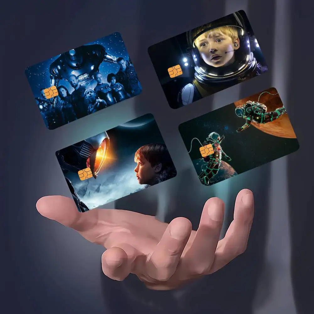 ملصقات بطاقات NF لفيلم L-losts S-spaces غطاء جلدي مقاوم للماء لخصم الائتمان وبطاقة حافلة البنك الأمامية #2