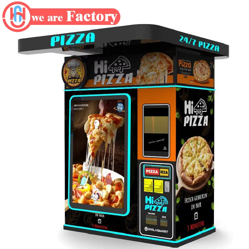 Smart Pizza Vending Machine Credit Card Payment System Cloud-Based Management 20-150 Capacity for Small Businesses 2026