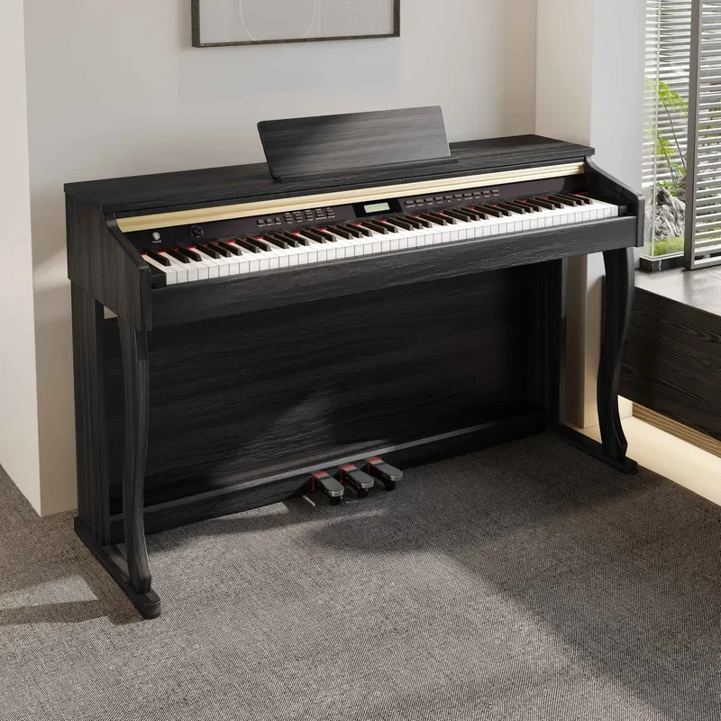 88 Key Digital Piano Weighted Keys Electronic Keyboard for Beginners Home Practice Portable Music Instrument