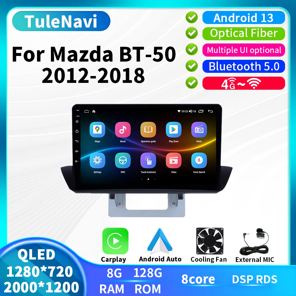 

T7plus для Mazda BT50 BT-50 2012 2013 2014 2015 2016 2017 2018 автомобильное радио GPS-навигация мультимедийный стерео плеер Android авто