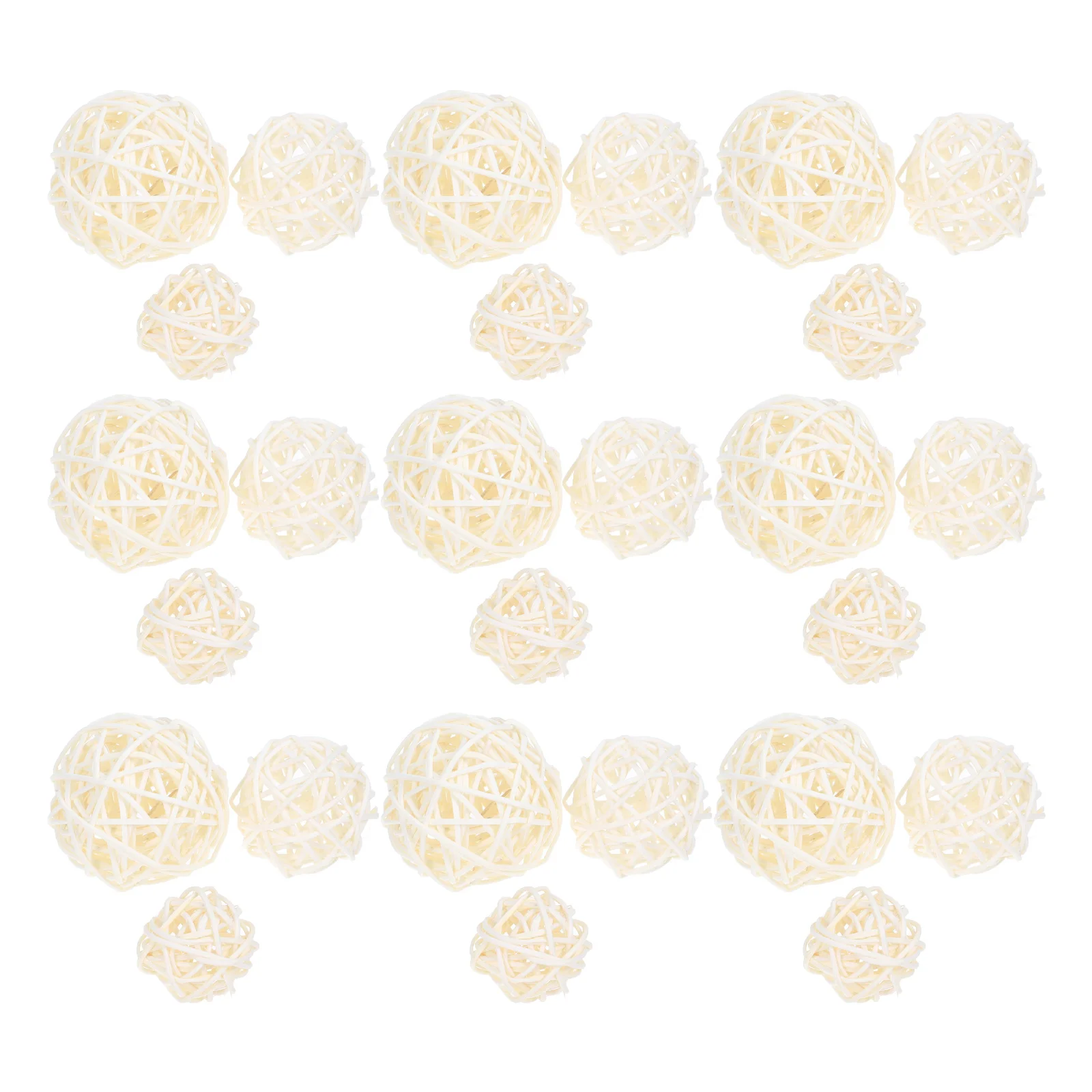 30 Pcs Wedding Takraw Baby Table Decor Vine Rattan Decorative Balls Vase Fillers