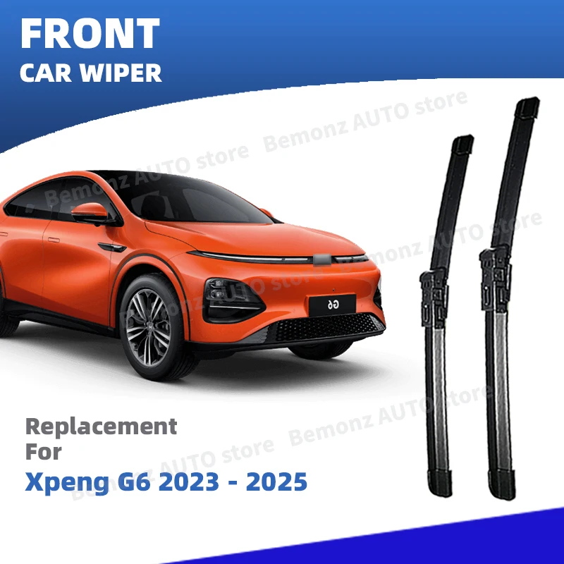 LHD Front Wiper Blades For Xpeng G6 2023 2024 2025 SUV Coupe Windscreen Window Cleaning Windshield Brushes Accessories