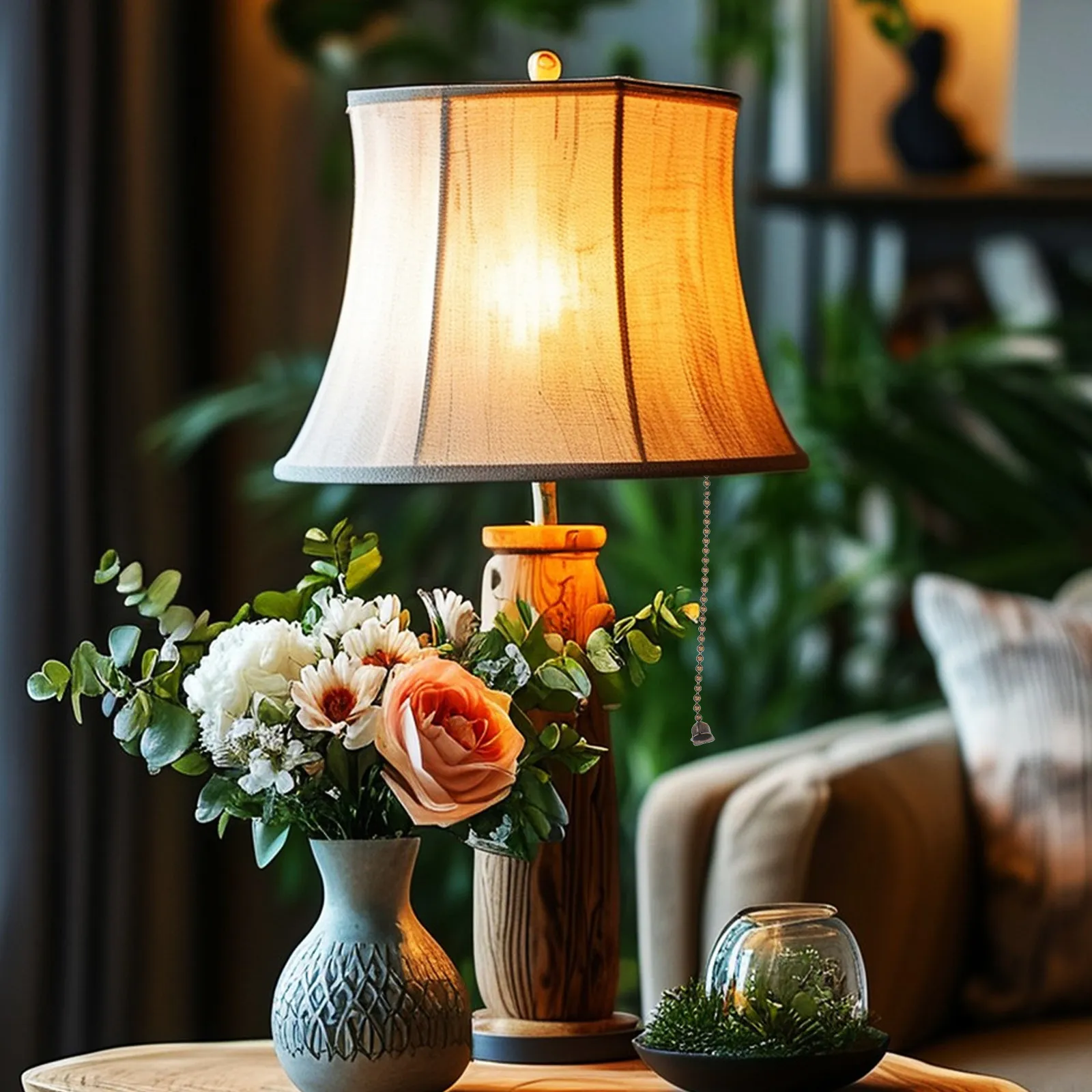

Black E26 Lamp Socket with Pull Chain Bakelite Insulated Light Bulb Holder for Table Floor Lamps Retro Fixture Use