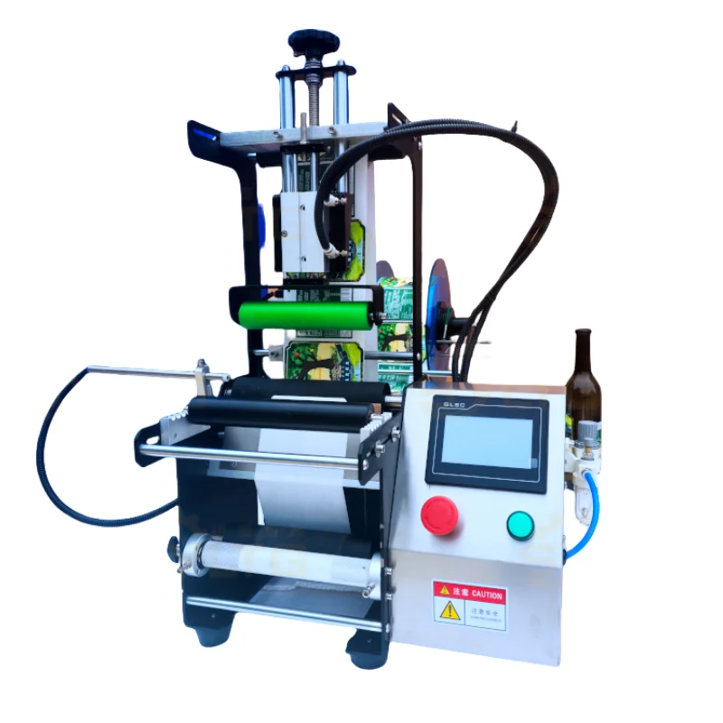 

Desktop Semi Automatic Label Applicator Round Bottle Labeling Machine Manufactures Self Adhesive Labels