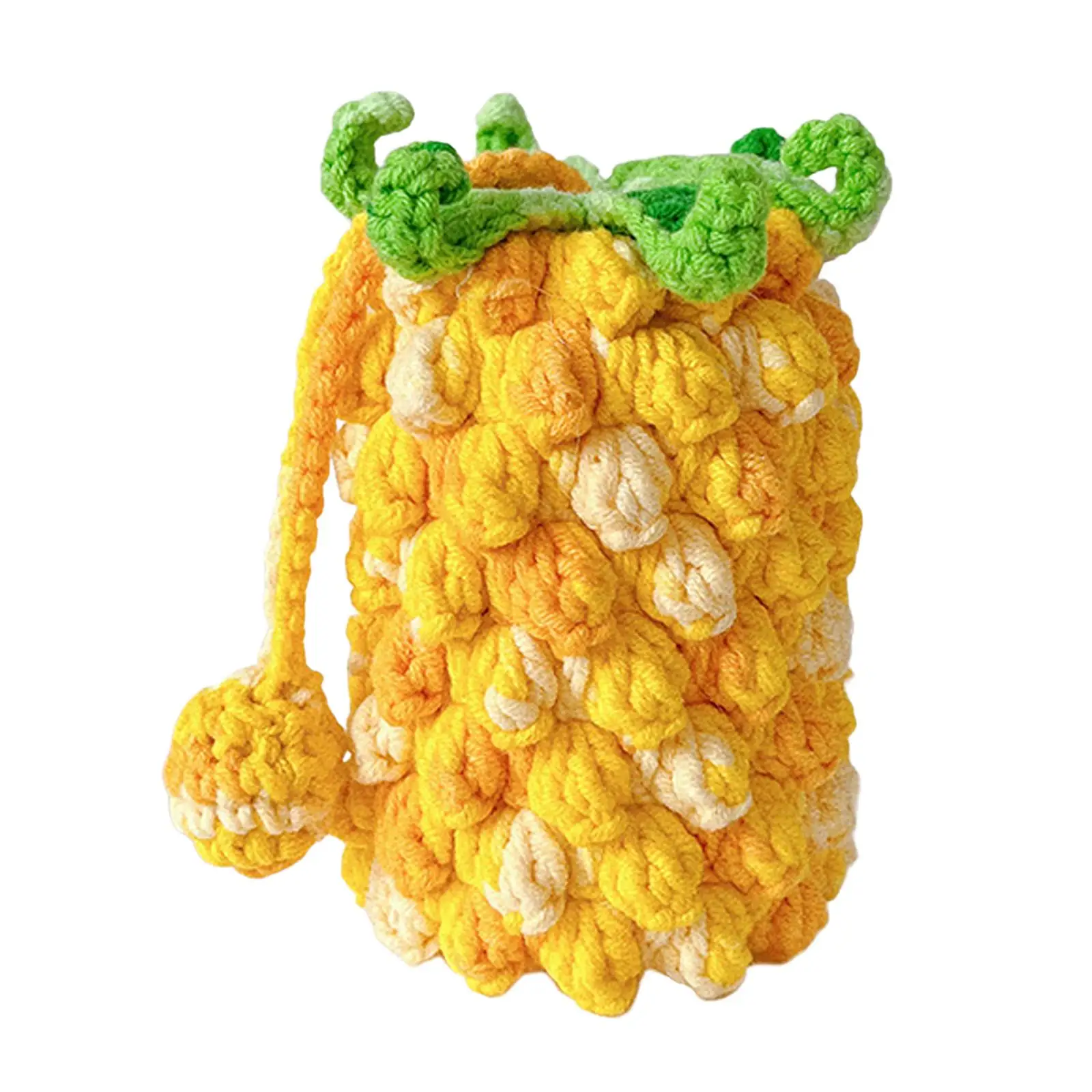 Women Shoulder Bag Pineapple Crossbody Bag Wallet Pouch for Vacation Spring Outdoor