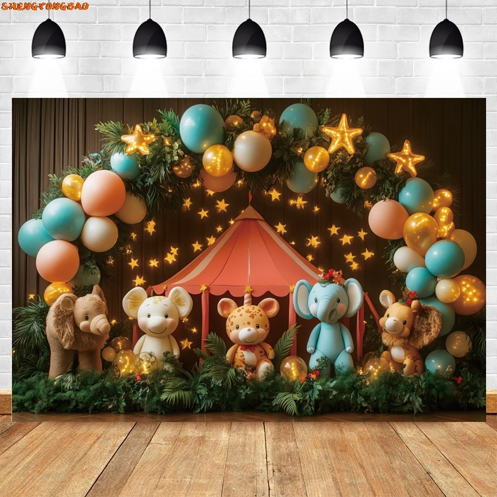Arrière-Plan pour Photographie d'Animaux de la Jungle, Décor de ixpour Premier Anniversaire de Bébé, Portrait de Nouveau-Né, Accessoires de Studio Photo