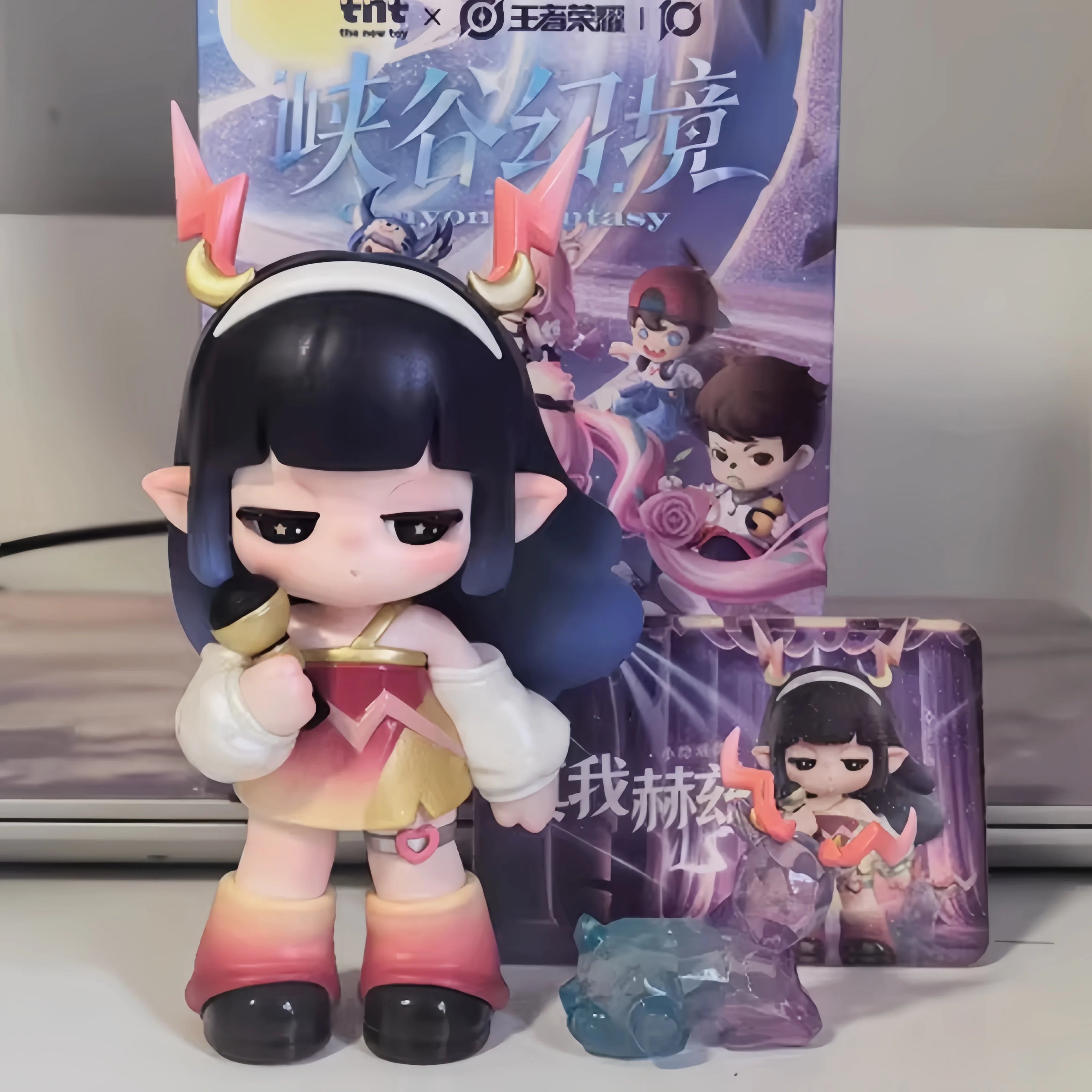 [In Stock] Tntspace Co-Branded Honor Of Kings Canyon Illusion Trendy Toy Blind Box Cute  Anime Figurine Rayan Mystery Box Gifts