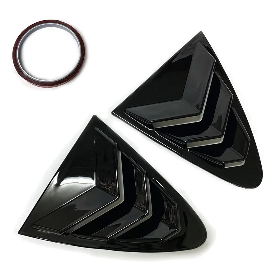 ToypeorWindow Shutter Cover Triangle Shaped ABS Panel For 2017 2018 Cruze Chevrolet Rear Window Louver Vent Trim Accessories