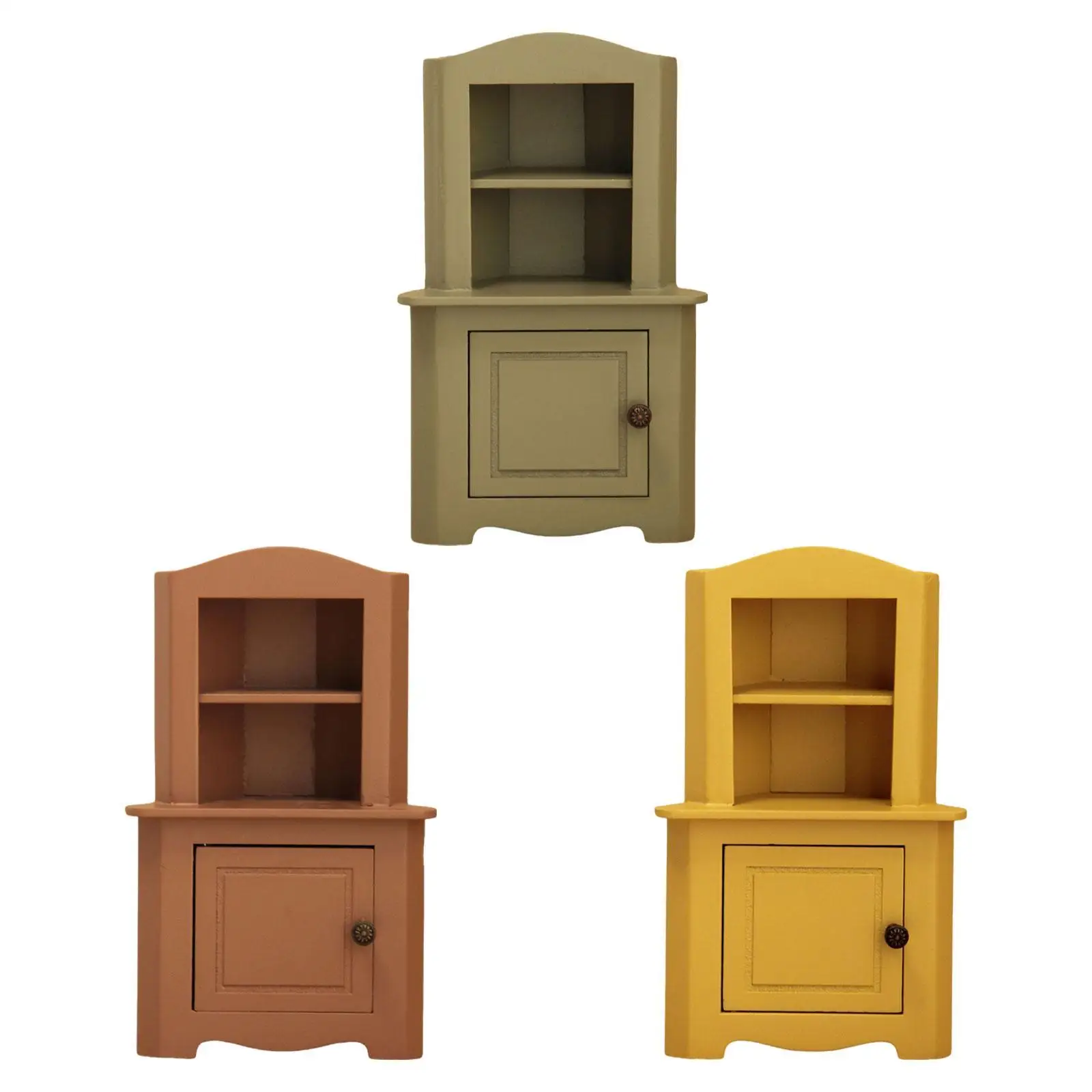 Acessórios de simulação de gabinete em escala 1/12 Móveis em miniatura de brinquedo