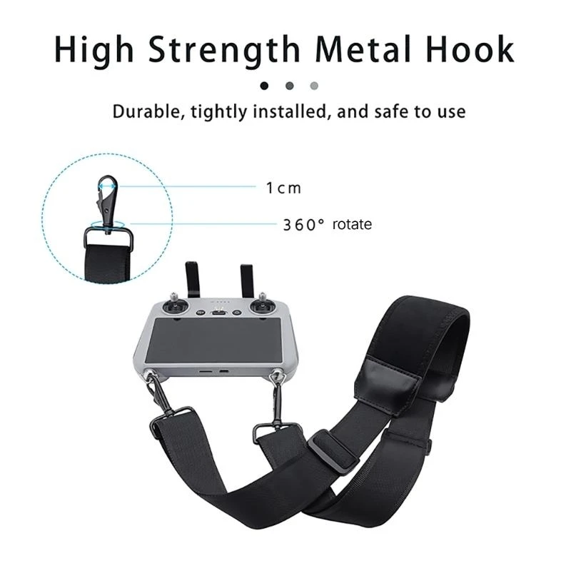 652F Lanyard Strap for Mini 3/4  /RC2 RCPro Remote Control with Screen Neck Strap Hanging Rope Shoulder Chain Belt