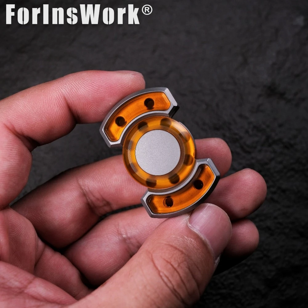 Original Three‑Body Small Square Fidget Spinner EDC Metal Fidget Toy Portable Stress Relief Hand Spinner
