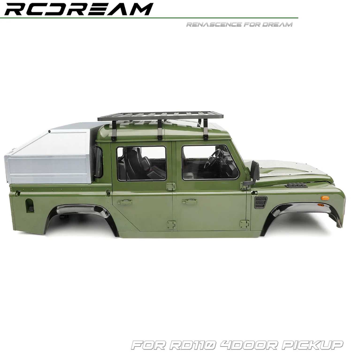 RCDream Truck Bed Bevel Box for RD110 4Door Pickup Body