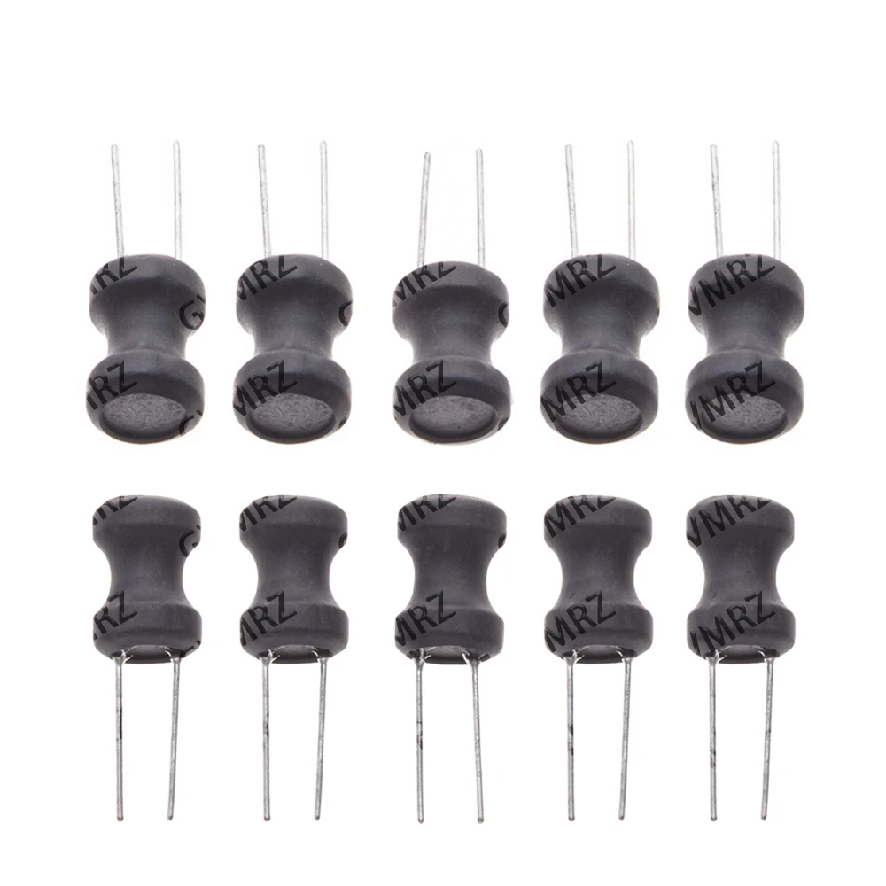 10PCS 0912 220UH 3.3MH 4.7MH 10MH 9*12mm I-shape Power Inductance Copper Coil 1MH 68uh 100uh 150UH Inductor