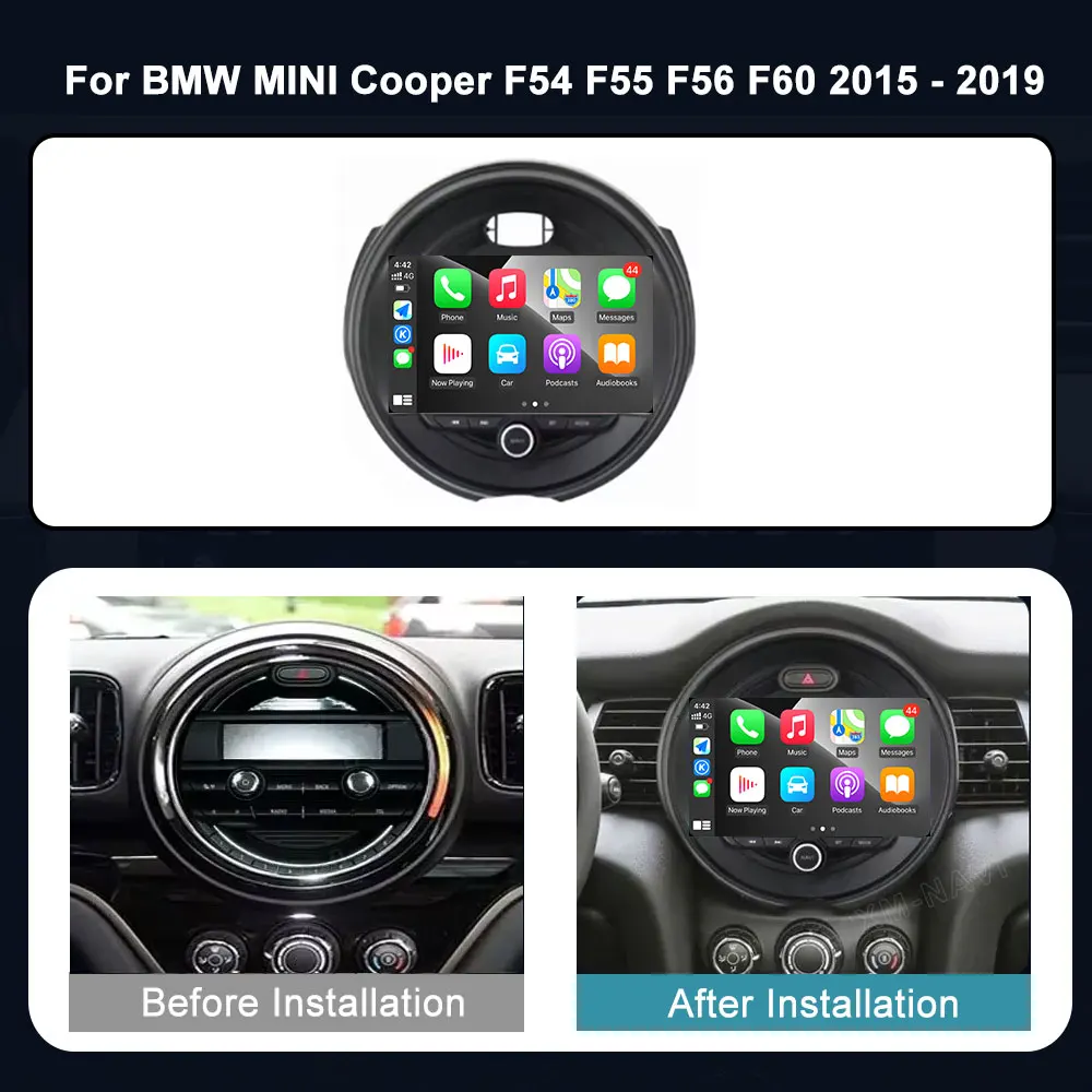 أندرويد 14 Autoradio ستيريو لسيارات BMW ميني كوبر F54 F55 F56 F60 2015 - 2019 Carplay راديو السيارة التلقائي مشغل وسائط متعددة 4G WIFI