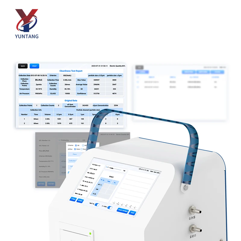 Dust Particle Counter    Particle Counter   Detector 6-channel Made in China 2026 New Model, Top Quality