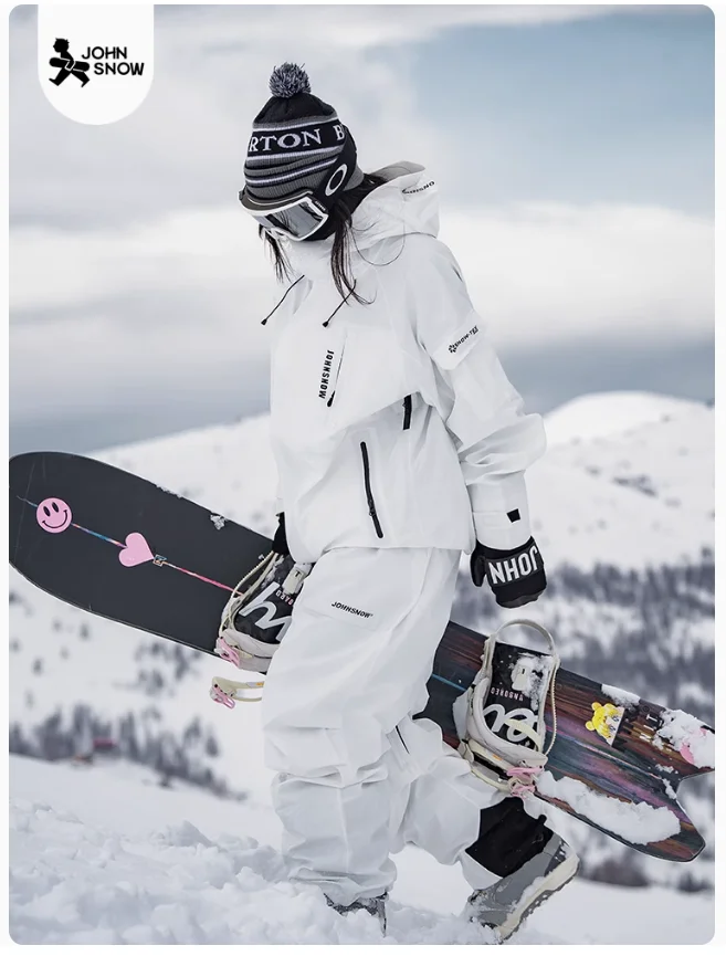 jon snow snowboard Women's John Urban Edge Streetwear Freestyle Adventure Baggy Snow Suit while the sleek design and functional features like zippered pockets and reinforced seams provide both style and utility John Snow All White Snowboard