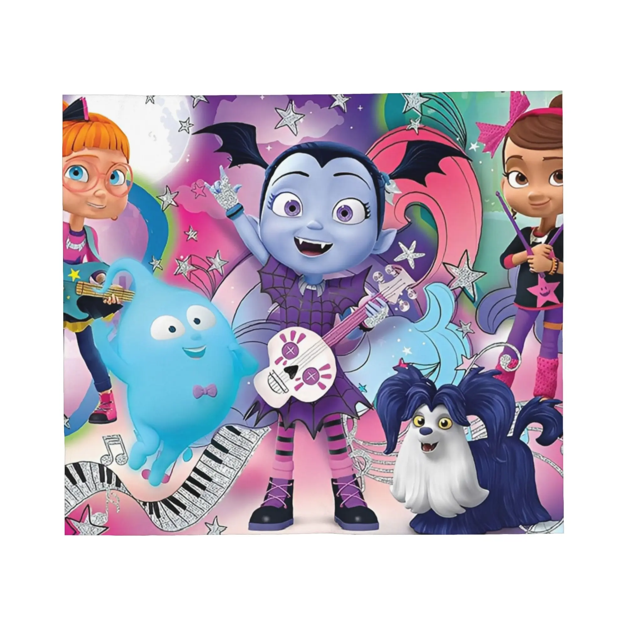 Vampirina في سن المراهقة مصاص دماء بطانية سوبر لينة الدافئة رمي البطانيات للأريكة 50x60 بوصة متعددة الحجم الفراش يلقي #2