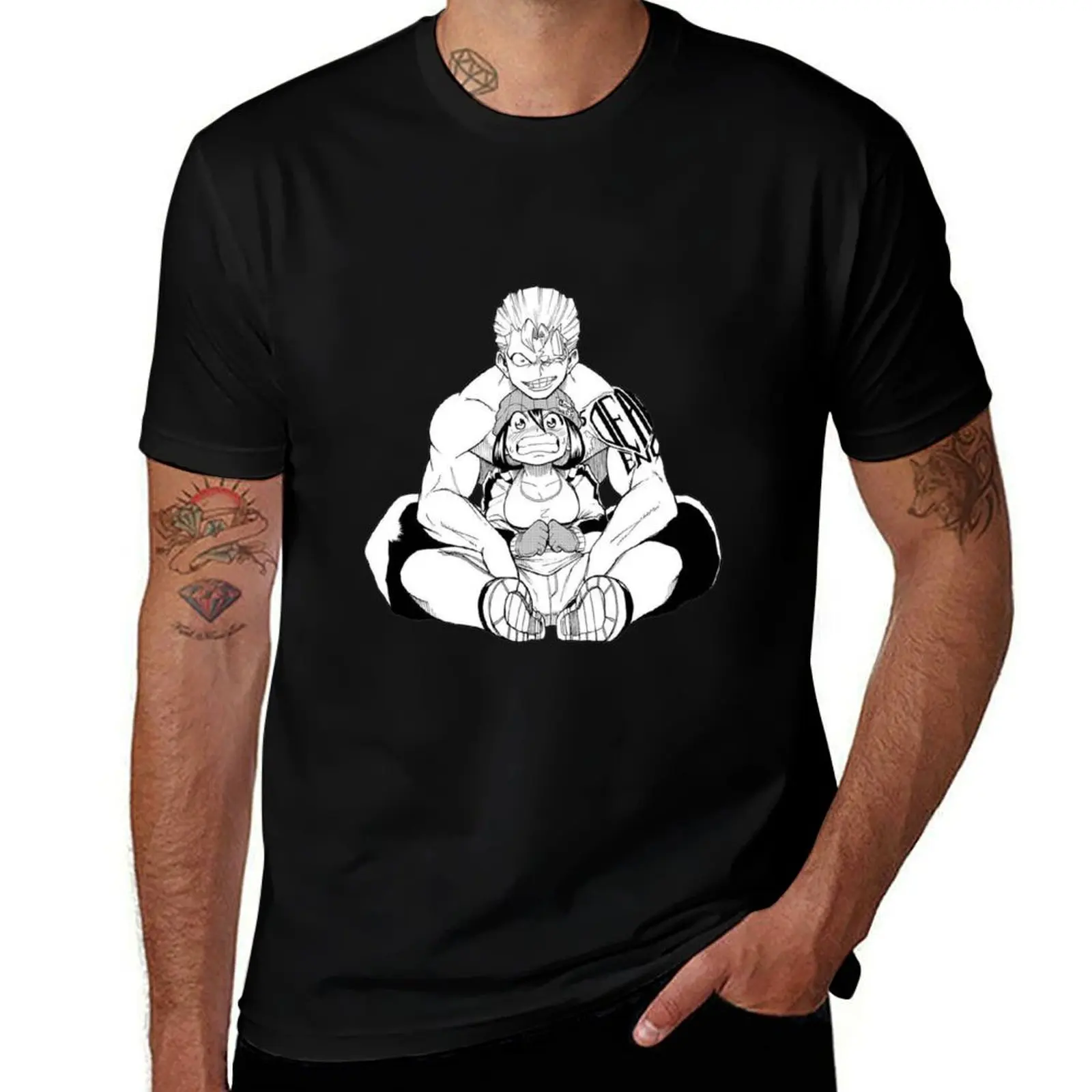 Camiseta Undead Unluck Andy y Fuuko Izumo, camiseta informal de manga corta con diseño de chica desafortunada y chico zombi