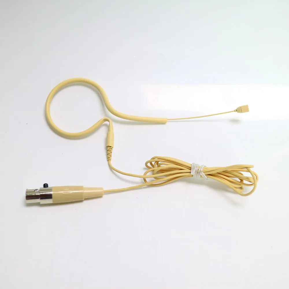 

Beige Single Earset Microphone For AKG Samson Gemini Wireless BeltPack Transmitter XLR 3Pin mini TA3F Super-Omnidirectional B20
