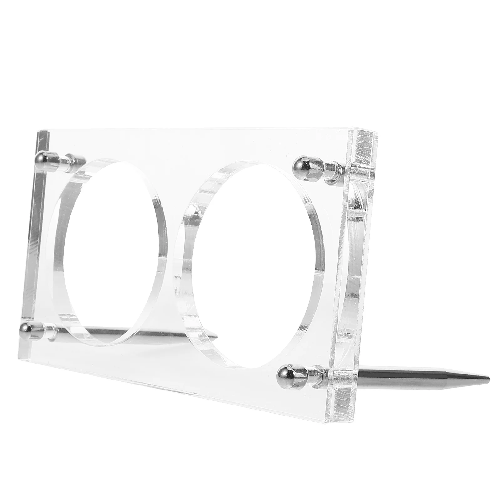 

Round Plastic Coin Display Box Dual Slot 60Mm Inner Diameter Holder for Coin Collection Clear Storage Case for Collectors