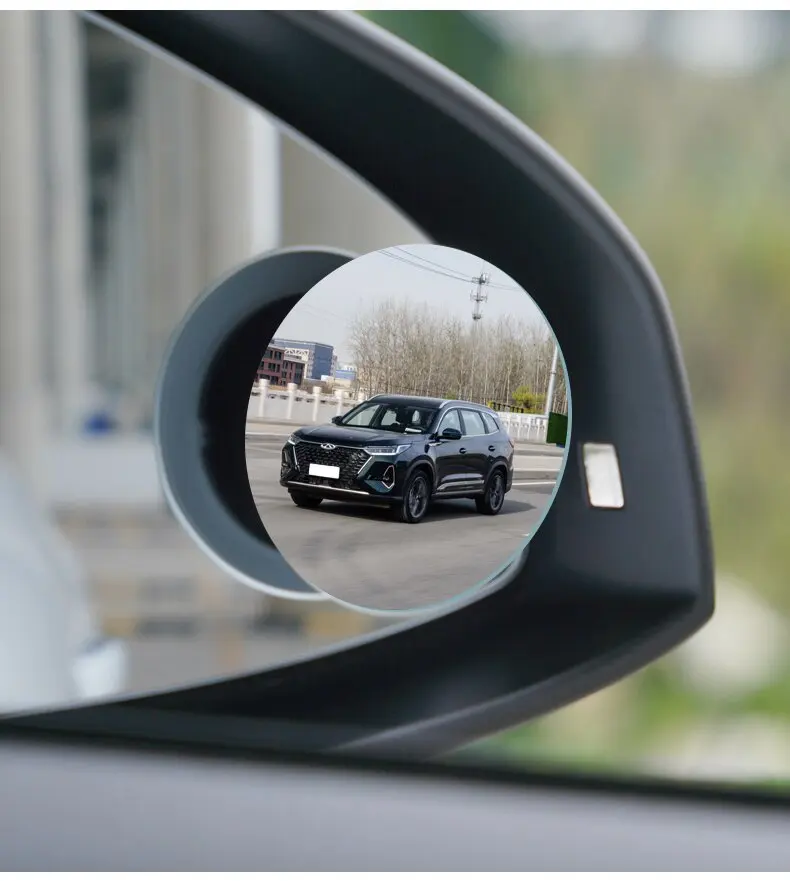 360Degree Adjustable WideAngle Convex Rearview Mirrors Car Reverse Blind Spot Mirrors Clear Reversing Mirrors for Vehicle Safety