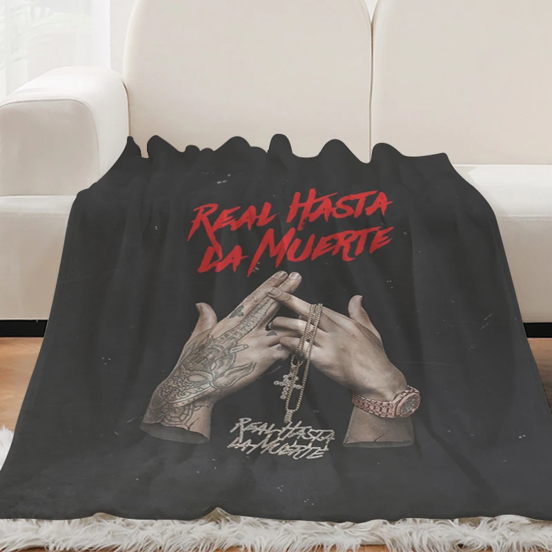 

Sofa Blanket H-Anuel AAs King Size Blanket Fluffy Soft Blankets Microfiber Bedding Warm Knee Bed Fleece Camping Custom Nap Anime