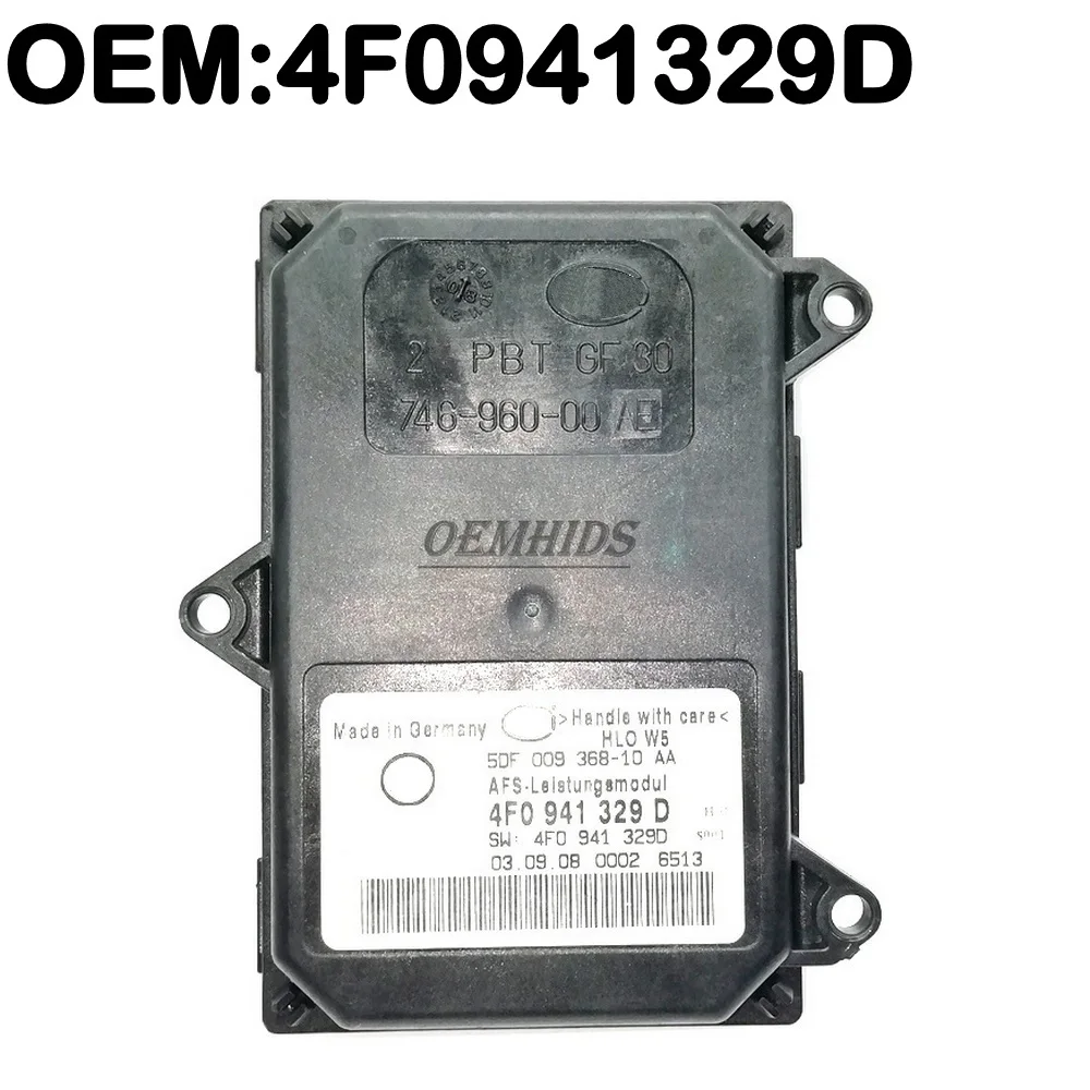 

Оригинальный модуль управления AFS-Leistungsmodul 90NEW 4F0941329D для фар A6 Allroad Avant A8 4E 02-11, запчасть 5DF009368-10AA