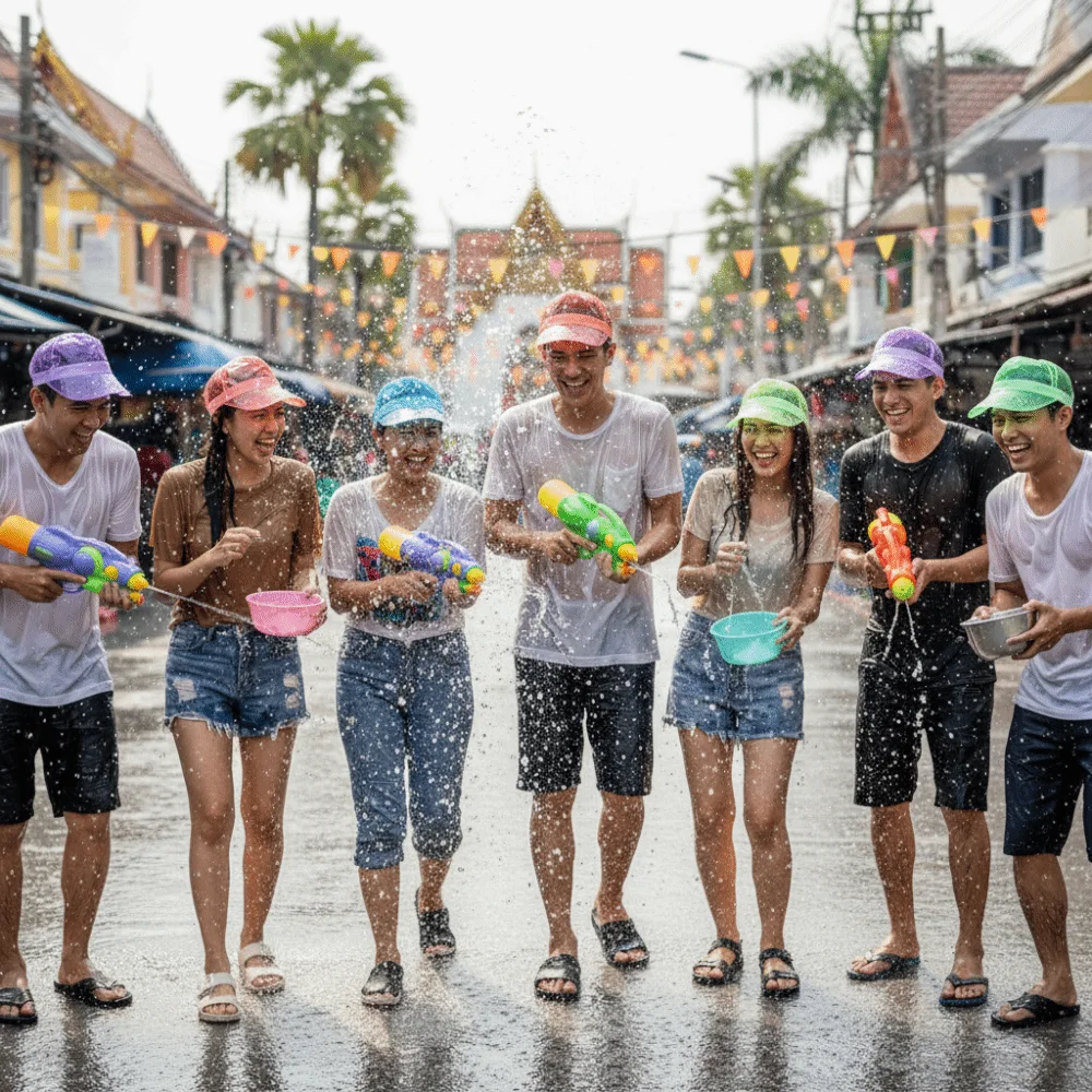 Adjustable Brim Water-Splashing Festival Hats UV Protection Transparent PVC Water-Sprinkling Hats Sunscreen Waterproof