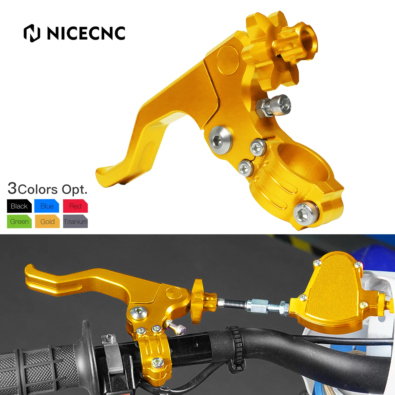 NiceCNC Short Stunt Clutch Lever For SUZUKI DRZ400E DRZ400S DRZ400SM DRZ250 RM 65 85 100 125 250  RMZ250 RMZ450 RMX450Z DR200SE