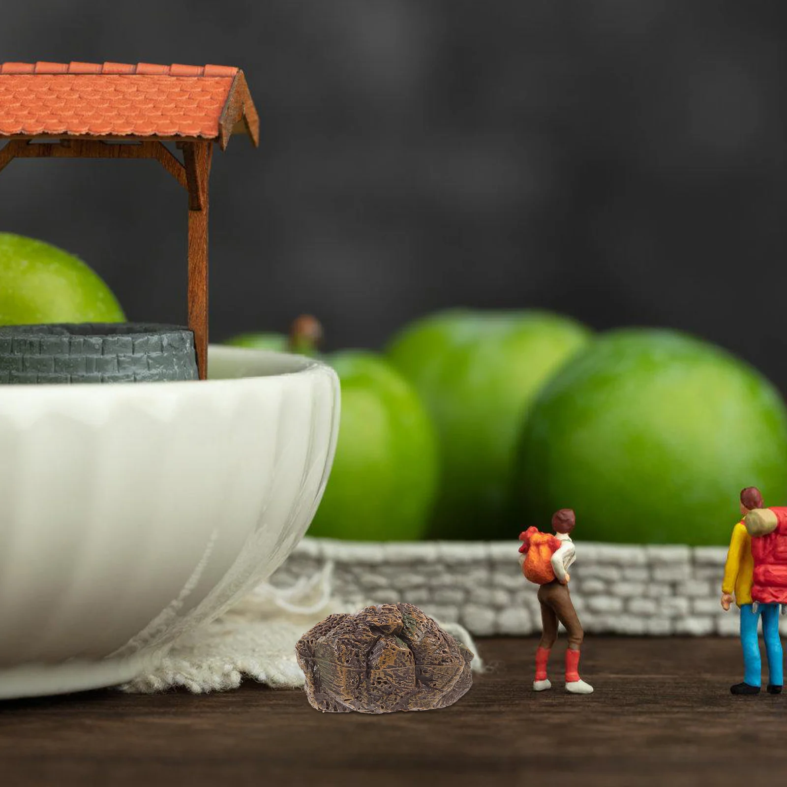 

3Pcs Delicate Stone Decor for Aquarium Fish Tank Potted Plants Landscape Rocks Outdoor Garden Decor Multi-Function Decorative